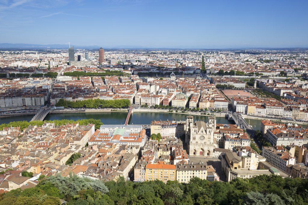 Vue de la ville de Lyon.