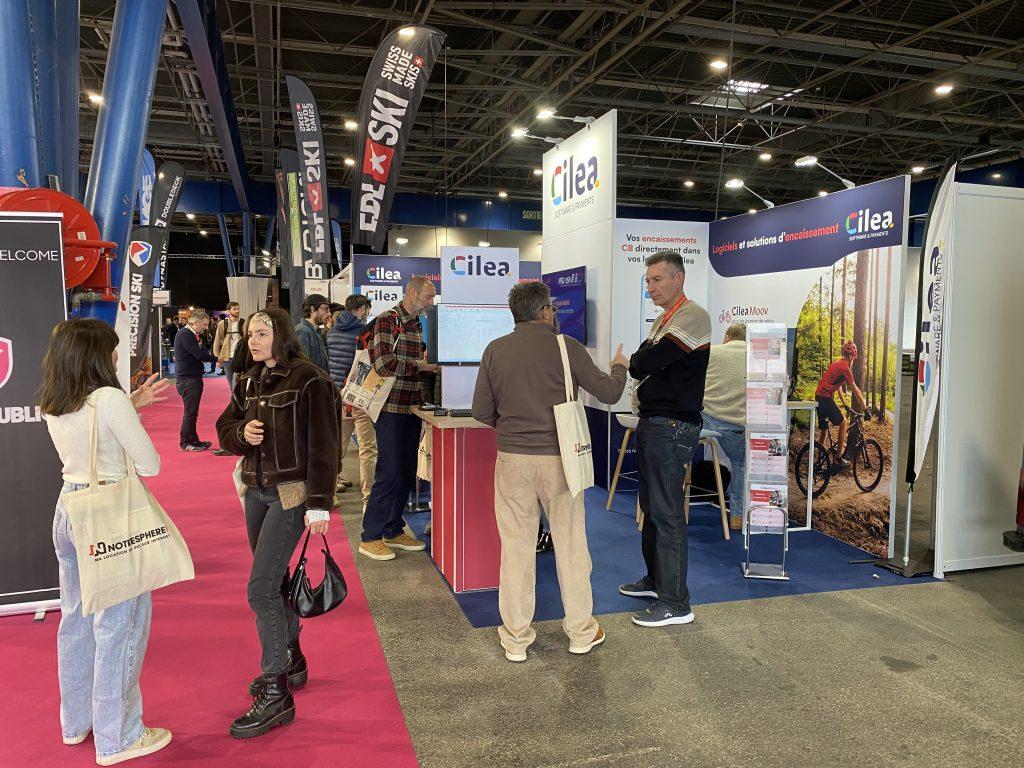 Le stand Cilea au salon Sport Achat Hiver 2026.