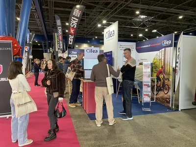 Le stand Cilea au salon Sport Achat Hiver 2026.